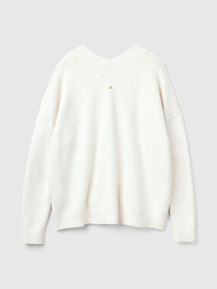 V NECK SWEATER L/S Mujer image number 5